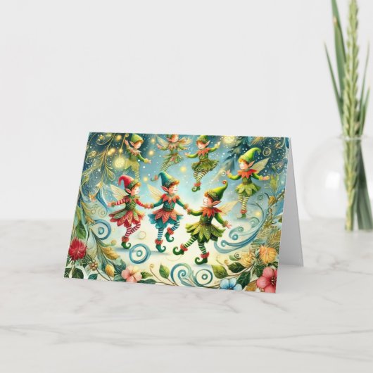 気まぐれなダンスをするエルフ シーズンカード (正面)