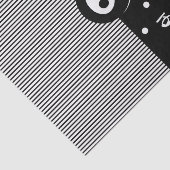 気まぐれなドクロ 黒と白の水玉とストライプ 薄葉紙 (詳細)