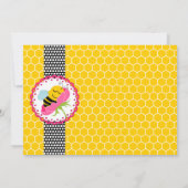 気まぐれなハチのベイビーシャワーパーティ 招待状 (裏面)