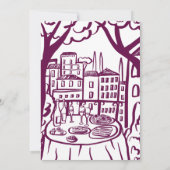 気まぐれなバルコニーアパートカスタムハウスウォーミング 招待状 (裏面)