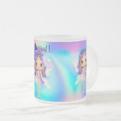 気まぐれなプリンセスフェアリーの誕生日 フロストグラスマグカップ (正面右)