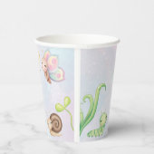 気まぐれなリトルラブバグ レインボー ブライダルシャワー 紙コップ (右)