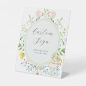 気まぐれなワイルドフラワーティーオリジナルテキストサイン 台座サイン (正面)