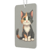 気まぐれな三色猫ちゃんのその生意気な態度 カーエアーフレッシュナー (左)