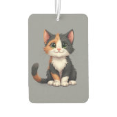 気まぐれな三色猫ちゃんのその生意気な態度 カーエアーフレッシュナー (裏面)