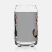 気まぐれな三色猫ちゃんのその生意気な態度 ガラス缶 (左)