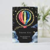 気まぐれな冒険 熱気球 バースデー サンキューカード (スタンド正面)