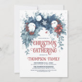 気まぐれな冬の鳥たちによるクリスマス・ホリデー・パーティー 招待状 (正面)