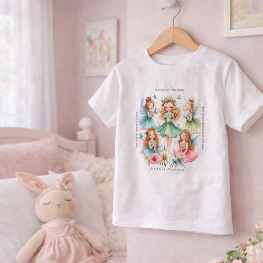 気まぐれな妖精の庭子供用グラフィックシャツ トドラーTシャツ