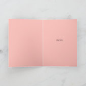 気まぐれな愛の落書きカスタムテキスト カード (内部)