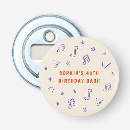 気まぐれな手描きイラスト 40歳の誕生日 栓抜き