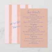 気まぐれな手書きのモダン ボーホウェディングエンクロージャーカード エンクロージャーカード (正面/裏面)