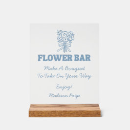 気まぐれな新鮮な市場直送の青い結婚式前祝い アクリルサイン