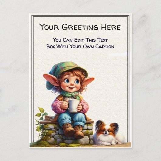 気まぐれな日常の感情を物語る絵本のようなアート , ポストカード (正面)