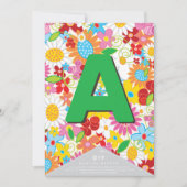 気まぐれな春の花園のDIYバンティングバナー (正面)