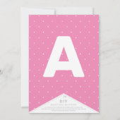 気まぐれな春の花園のDIYバンティングバナー (裏面)