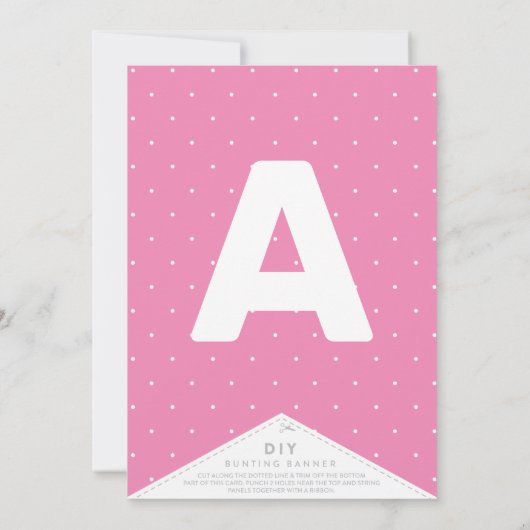 気まぐれな春の花園のDIYバンティングバナー (裏面)