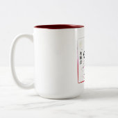 気まぐれな桜の猫 - スポーツ好きにぴったり ツートーンマグカップ (左)