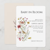 気まぐれな植物の赤ちゃんが咲く招待状 招待状 (正面/裏面)