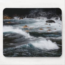 気まぐれな海の波、芸術写真