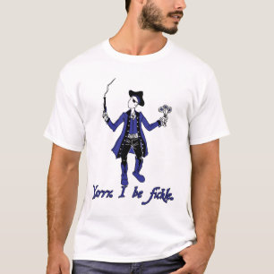 気まぐれな海賊-青 Tシャツ