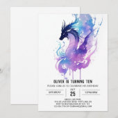 気まぐれな激竜の誕生日 招待状 (正面/裏面)