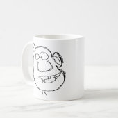 気まぐれな男 コーヒーマグカップ (正面左)