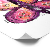 気まぐれな紫の蝶 ポスター (角)