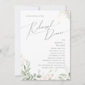 気まぐれな緑と金 | リハーサルディナー 招待状 (正面)