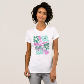 気まぐれな花のママ Tシャツ (正面フル)