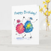 気まぐれな踊る羊 カード (黄色い花)