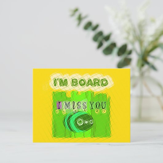 気まぐれな退屈、だけどあなたのこと考えてる ポストカード (スタンド正面)