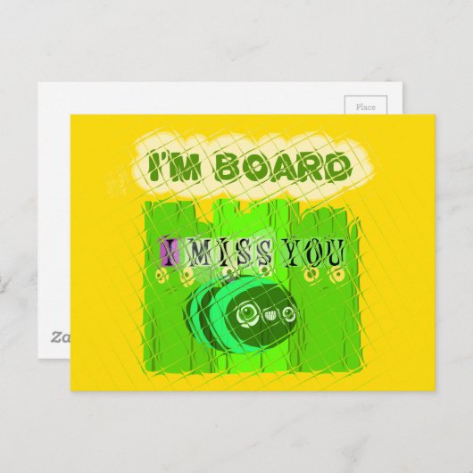 気まぐれな退屈、だけどあなたのこと考えてる ポストカード (正面/裏面)