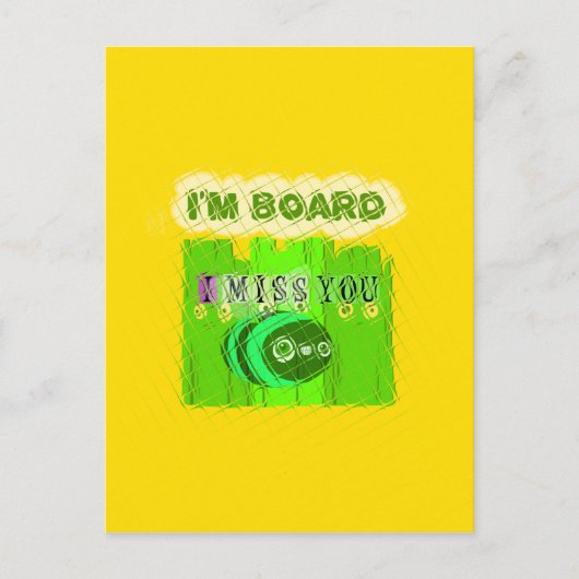 気まぐれな退屈、だけどあなたのこと考えてる ポストカード (正面)