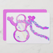 気まぐれな雪だるま シーズンカード (正面/裏面)