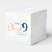 気まぐれな雲の9 パステルチックな花嫁のシャワー フェイバーボックス (正面サイド)