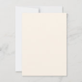 気まぐれな風変わりな手書きの弓テーブルの番号 招待状 (裏面)