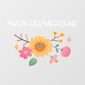 気まぐれな飛び込み客が歓迎するビジネス施設 ウィンドウサイン (シート)