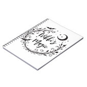 気まぐれな魔女のウィッチクラフト ハロウィン ノートブック (左側)