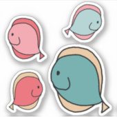 気まぐれな魚たち シール (正面)