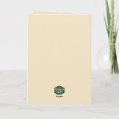 気まぐれな鳥とねずみの夜空の月友情 カード (裏面)