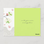 気まぐれな カップケーキの木 ばった 甘い誕生日 ポストカード (裏面)