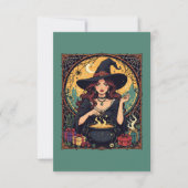 気まぐれに魅惑的な蜘蛛のいる魔女 招待状 (正面)