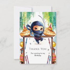 気まぐれスパイ忍者誕生日 サンキューカード