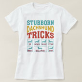 気まぐれダックスフンド Tシャツ (デザイン正面)