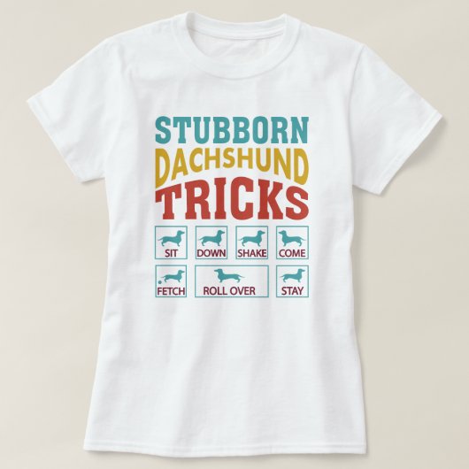 気まぐれダックスフンド Tシャツ (デザイン正面)