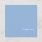 気まぐれ 夢のような メドウ ゴールドフレーム スクエア名刺 (裏面)