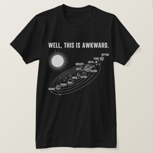 気まずいですね Funny Sarcastic Humor 引用 Tシャツ (デザイン正面)