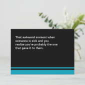 気まずい瞬間がすぐに回復するカード カード (スタンド正面)