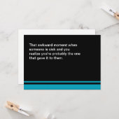 気まずい瞬間がすぐに回復するカード カード (正面/裏面インサイチュ)